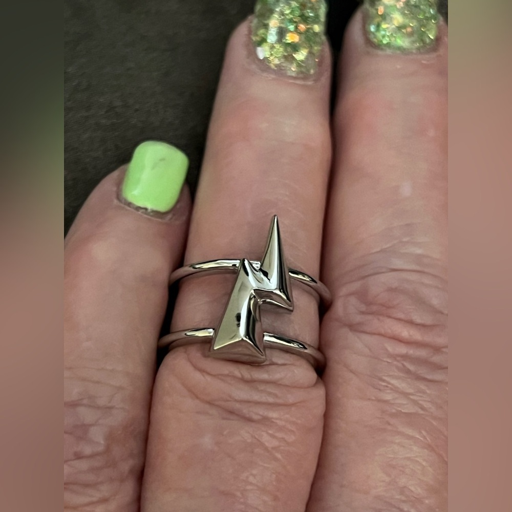 Authentic Kendra Scott Lightning Bolt Rhodium Pla… - image 6